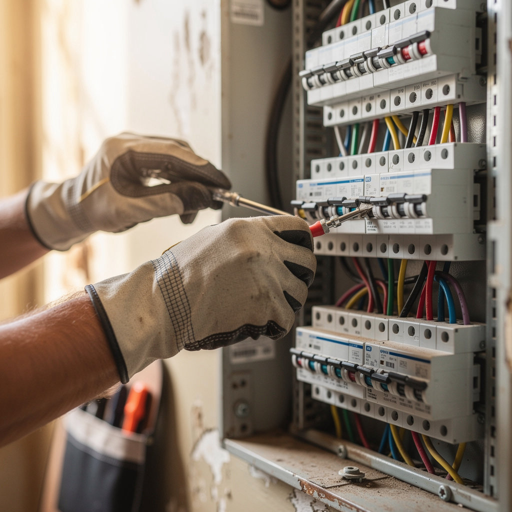 Denver Residential Electricians licensed electrician providing trustworthy electrical service to a Denver homeowner